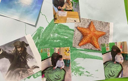 Brook View School - Green Class Pirate Artwork