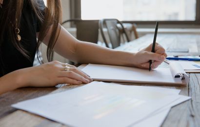 Girl Writing
