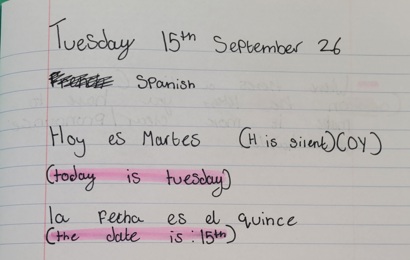 Learning Spanish