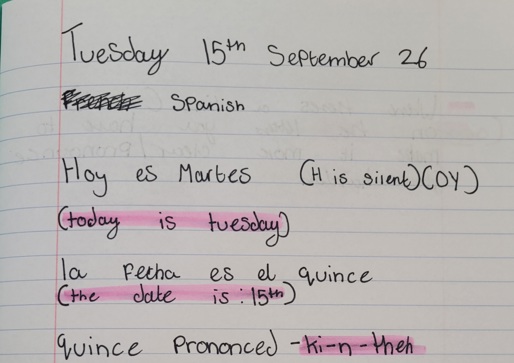 Learning Spanish