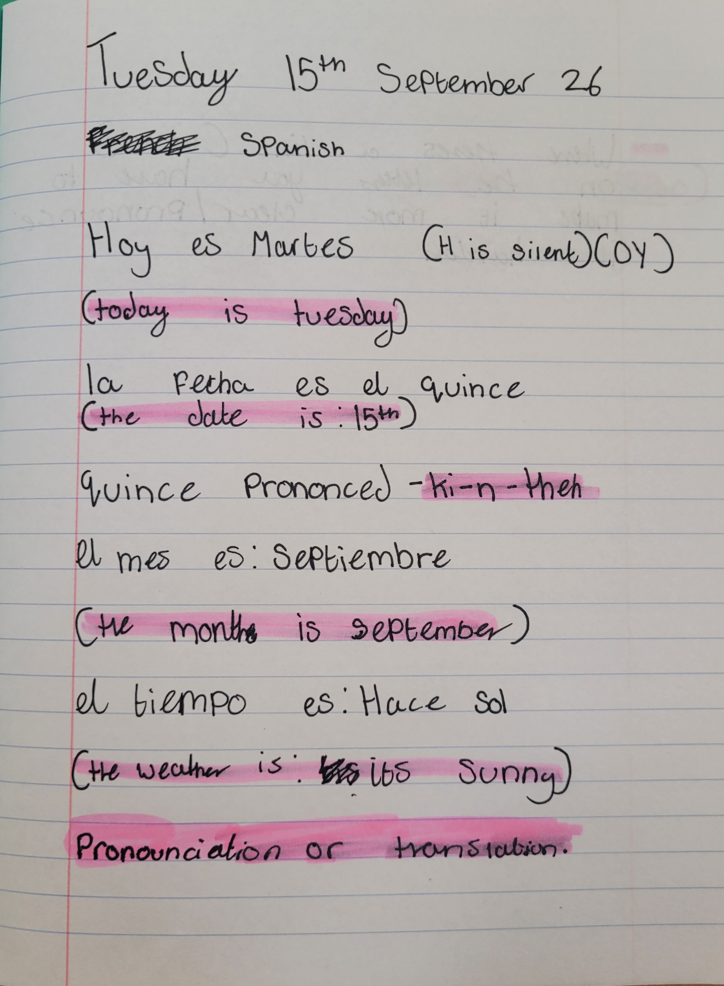 Spanish work